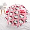 1pc Hello Kitty Pattern Pink Background Umbrella with Plastic Handle,Suitable for All Seasons Home Travel Outdoor UmbrellaSanlio610