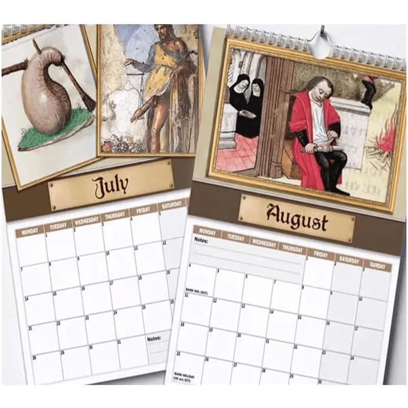 Calendario inventario 2025, carta spessa, elenco cose da fare e note, calendario da parete per la pianificazione e l'organizzazione dei regali del Ringraziamento e di Natale, programma di inventario