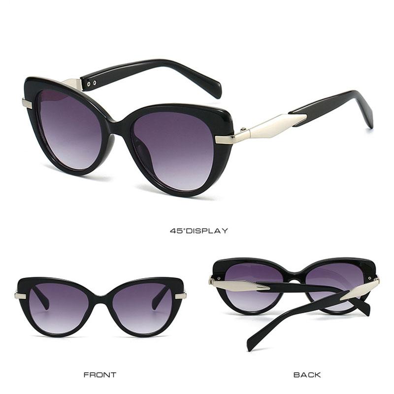 Trendy Cat Eye Sunglasses Women For Female Vintage Punk Luxurious Brand Style Designer Popular Sexy Ladies Outdoor Use Driving Use Sun Eyeglasses