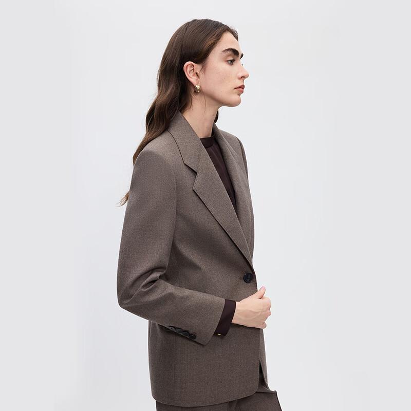 Lancy Women's Wool & Cashmere Blend Notch Lapel Blazer