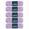 Pack Of 5 Wool Yarn Soft Crochet Yarn Hand Knitting Yarn 100g/Roll For Knitting Rugs Sweaters Scarves Hat Gloves