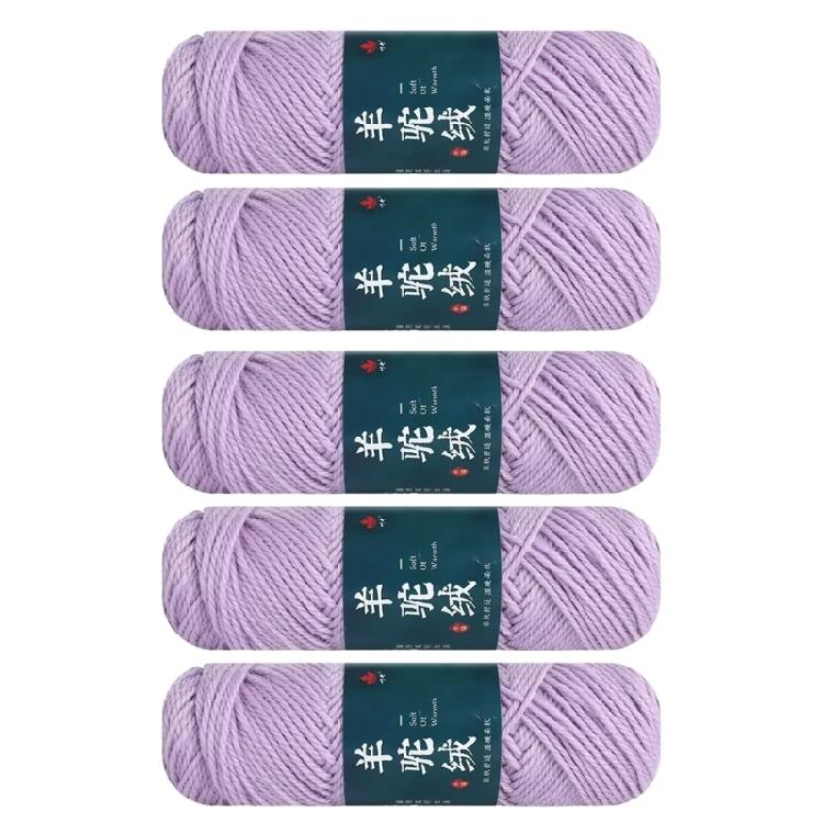 Pack Of 5 Wool Yarn Soft Crochet Yarn Hand Knitting Yarn 100g/Roll For Knitting Rugs Sweaters Scarves Hat Gloves