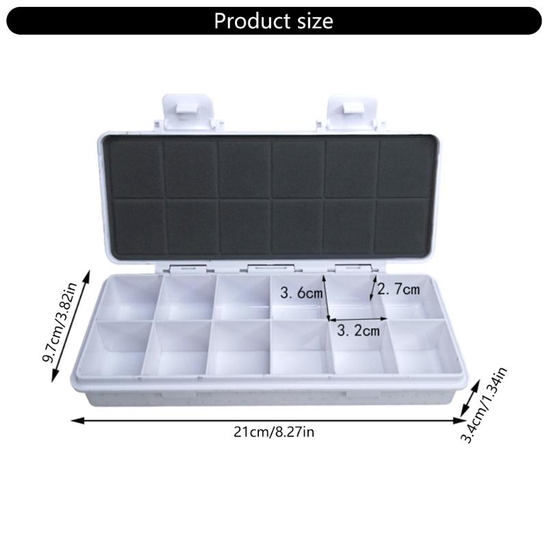 Plastic Paint Box 12/18/24 Wells Leakproof Paint Storage Case For Watercolor Oil Acrylic Paints Artists Art Supplies