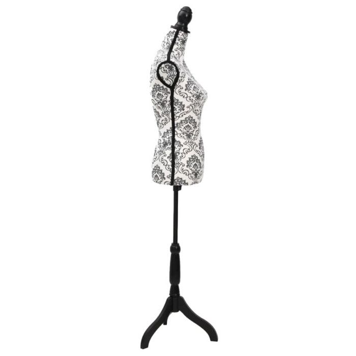 VidaXL Buste de présentation Femme Noir et blanc