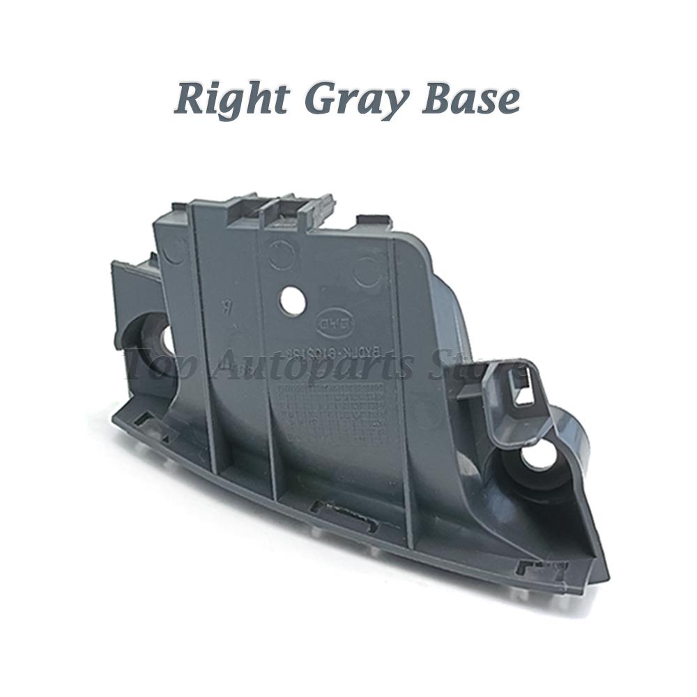 Gray or Black Inner Handle For Peugeot 107 Toyota Aygo Citroen C1 2005-2014 Door Buckle Hand Cover ADoor Armrest Base For BYD F0