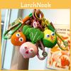 Cute Silicone Cartoon Vegetable Keychain Adorable Squeaky Bag Pendant For All Ages
