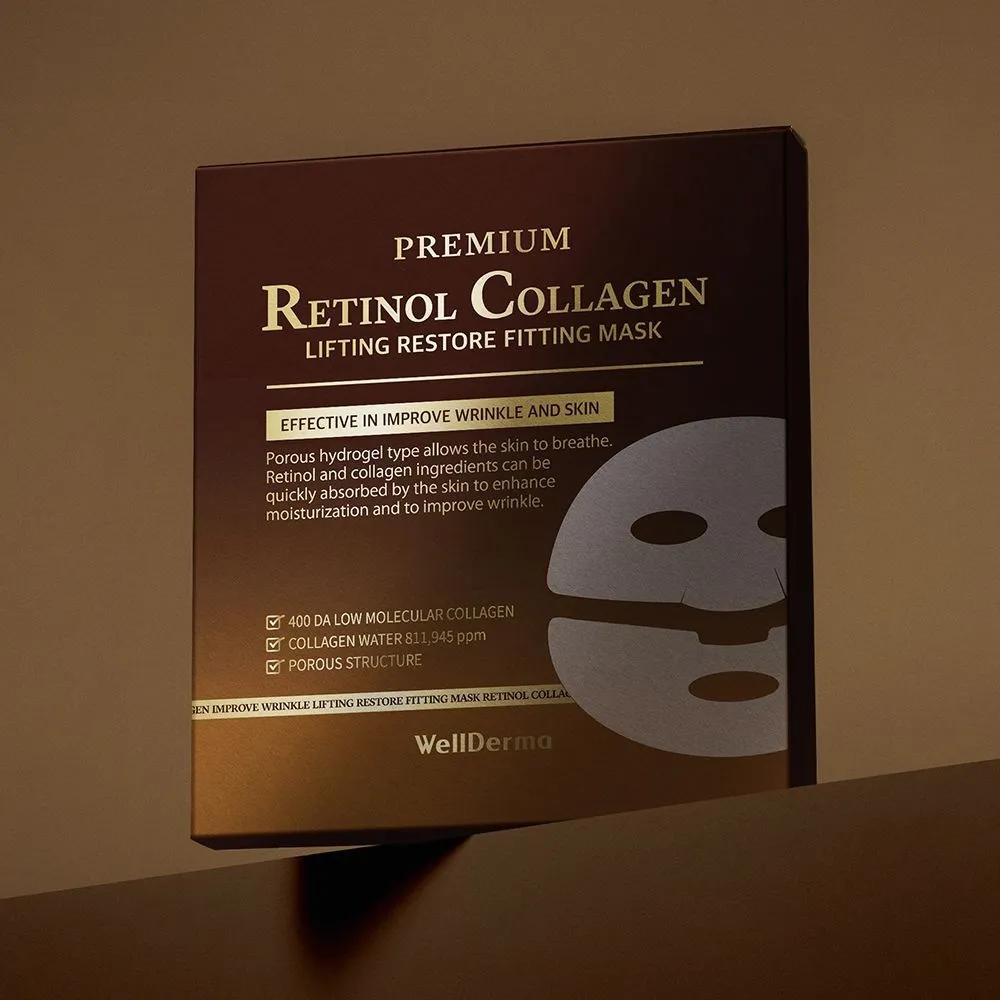 

Retinol Whitening & Anti-Wrinkle Gel Mask Pack Cooling Sleeping Mask (4 Sheets) 1 Box