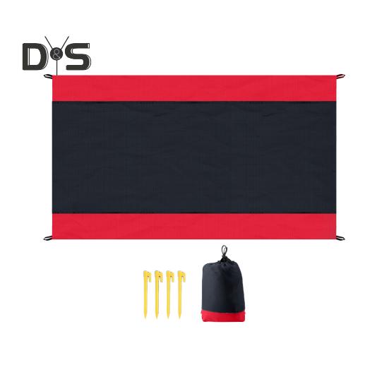 

Пляжный коврик Портативный водонепроницаемый складной коврик для пикника для кемпинга Износостойкий влагостойкий коврик для пикника для путешествий S чёрный