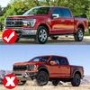 4 Pcs Car Carbon Fiber Style ABS Side Fender Cover Trim For 2021-2022 Ford F-150