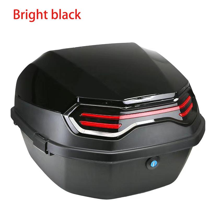 Universal Motorcycle Rear Tail Trunk Lockable Carrier Waterproof Storage Case With Mounting Hardware For Full Helmet Storage