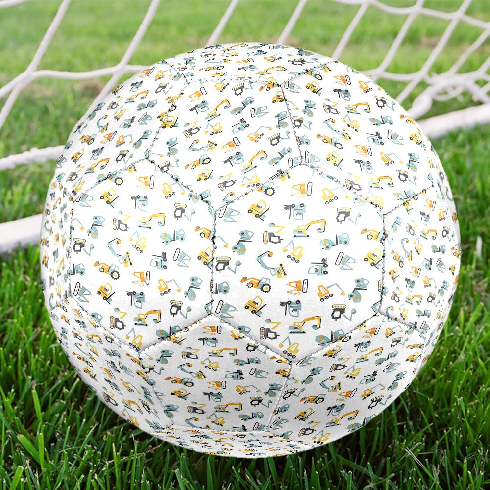 Excavator Theme Size 5 Soccer Ball, Suitable for Both Indoor and Outdoor Matches, a Gift Suitable for Everyone.