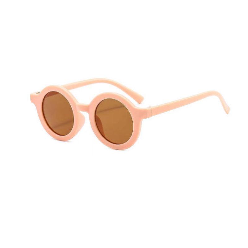 Children's Retro Round Sunglasses with Frosted Frame