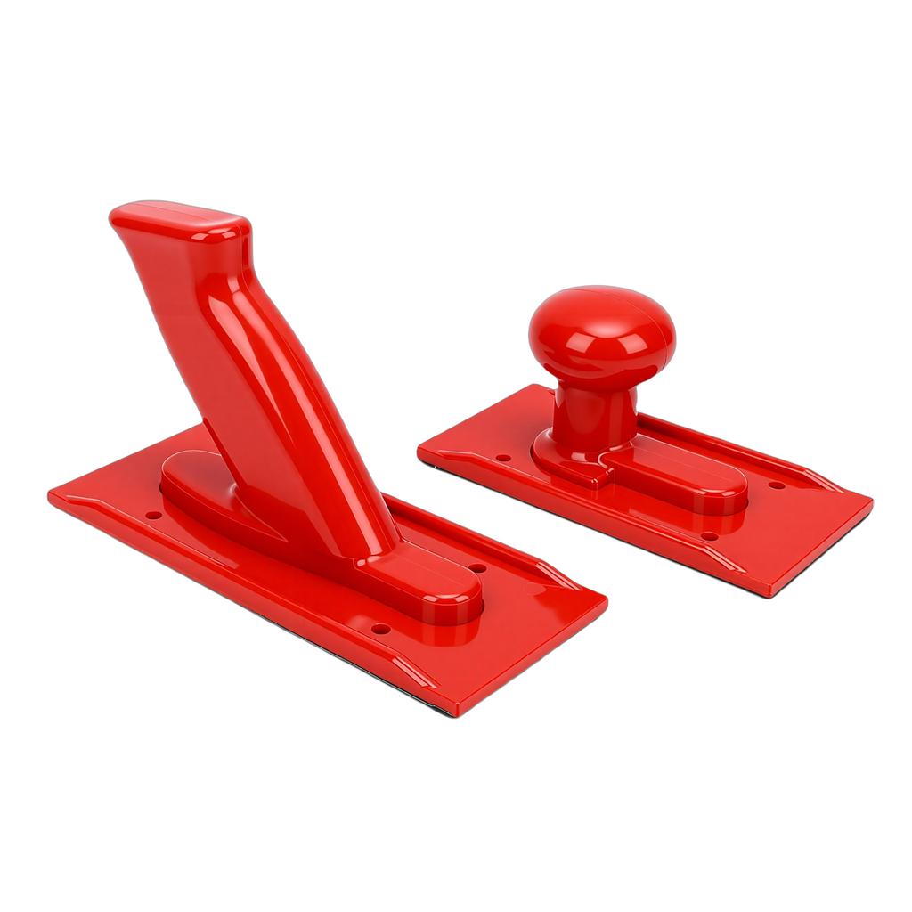 2PCS Woodworking Push Blocks Rounded Handle and Angled Grip Push Stick for Table Saw Planer Red
