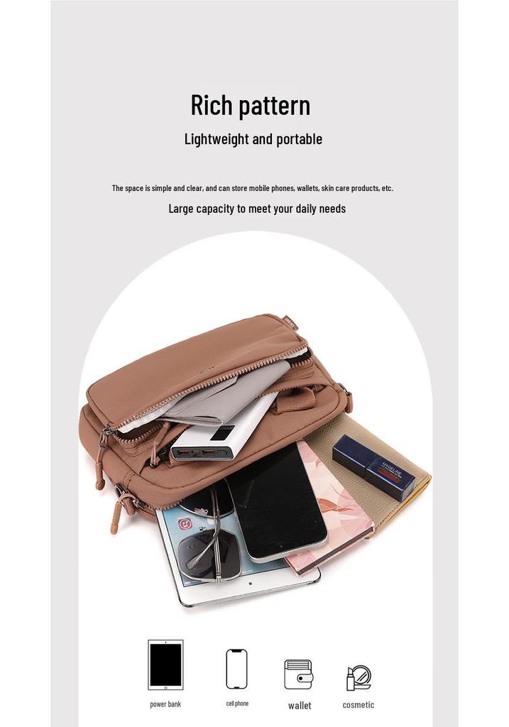 Women's Summer Nylon Crossbody Handbag: Lightweight, Large Capacity, Versatile, and Casual