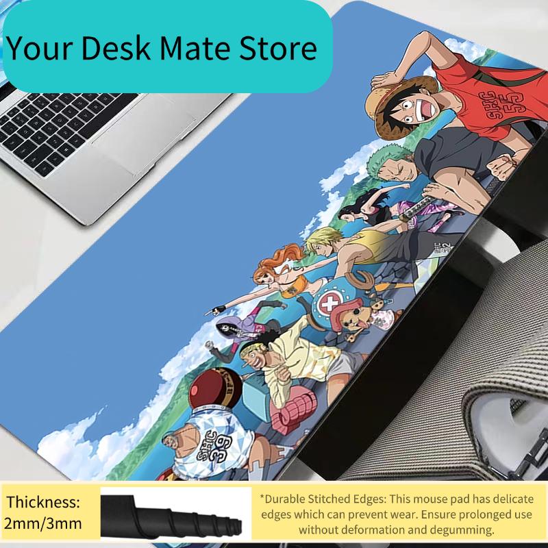 One Piece Mouse pad Computer Speed type carpet mat for e-sports players Laptop Keyboard Mousepad Office durable Desk Mat