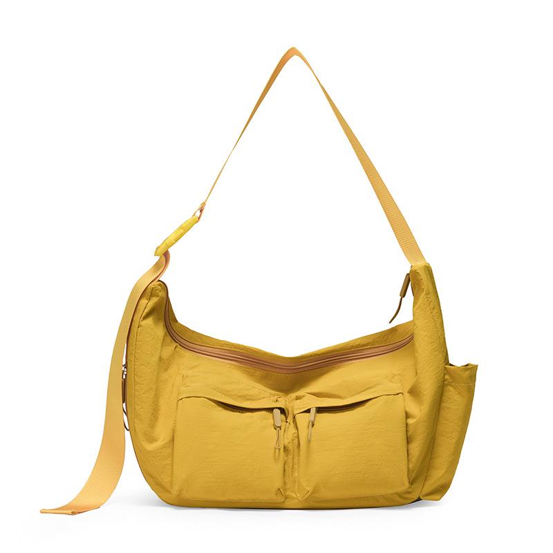 

Унисекс Водоотталкивающая Многокарманная Сумка Кроссбоди и На Плечо - Рюкзак Большой Вместимости для Поездок на Работу жёлтый