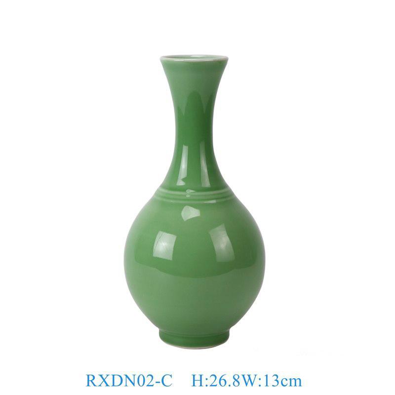 Handmade Jingdezhen Green Ceramic Vase - Home & Entrance Decoration