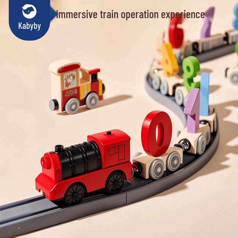 

Magnetic Train Toy Blocks - Educational Assembly for Children Ages 1 to 6