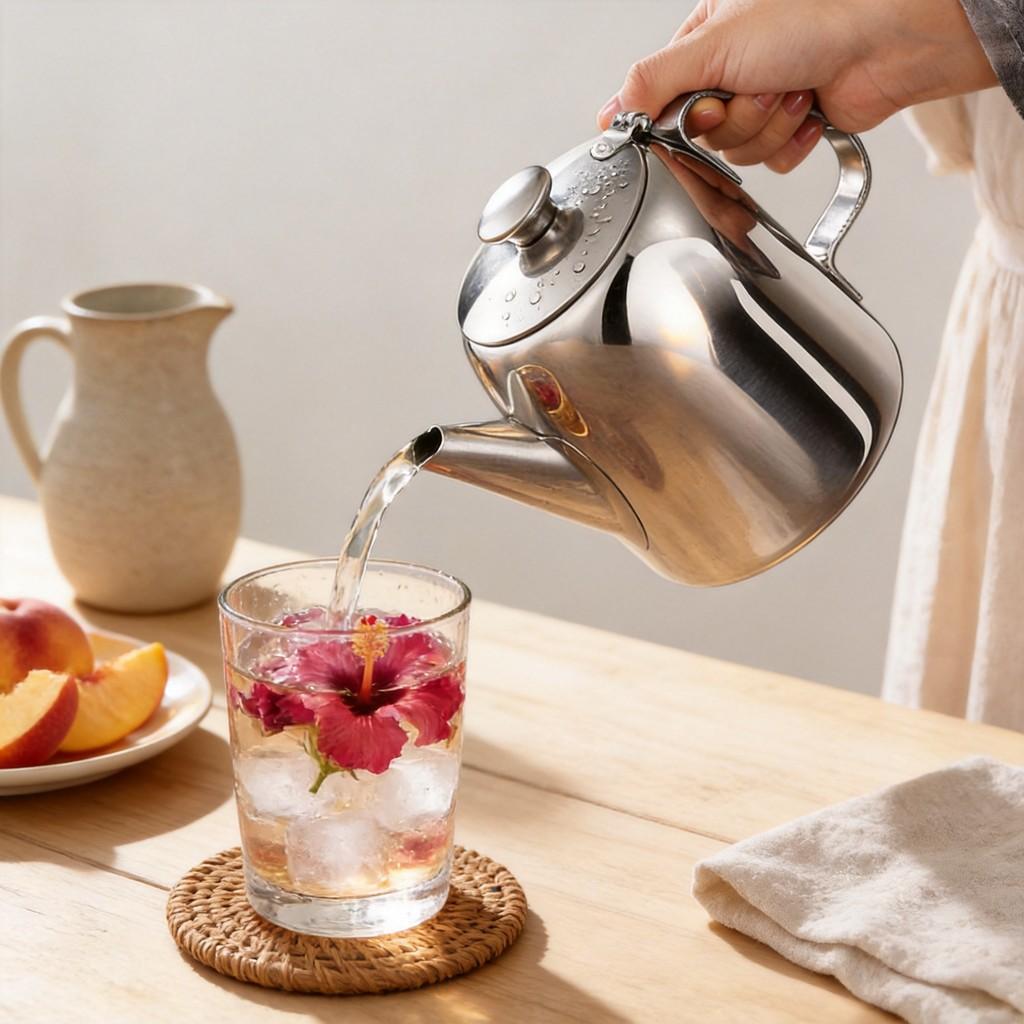 Stainless Steel Cold Water Kettle With Filter For Home And Commercial Use