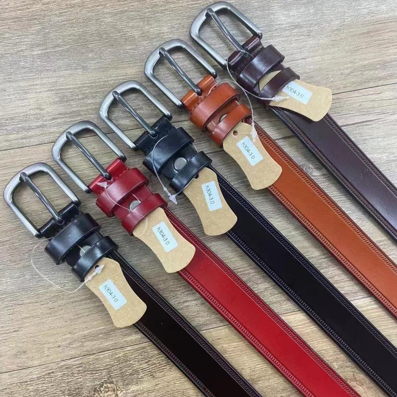 Belt Women'S Retro Niche Cowhide Leather Belt With Jeans Belt