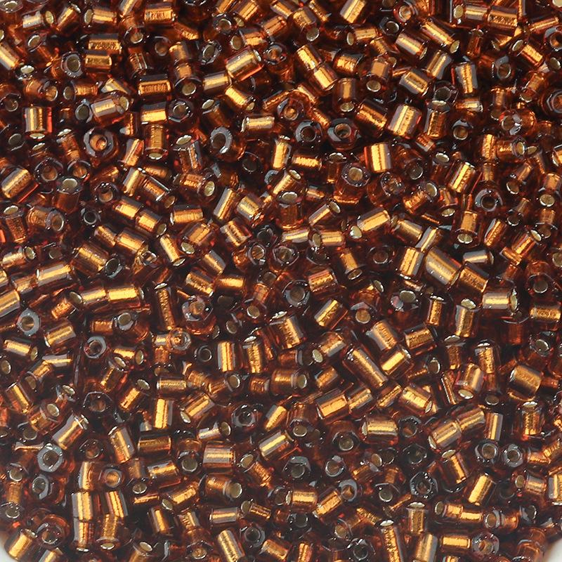 

Посеребренные 2,5 мм цветные стеклянные бусины-бисер для изготовления браслетов своими руками и проектов бисероплетения Diameter 2.5mm, Length 3mm, Hole 1mm, 50g/pack