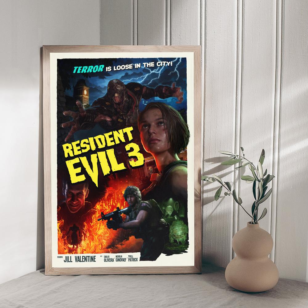 Joc Video R-Residents-Evil Printuri și Postere de Bună Calitate Vintage Decor Cameră Bar Cafea Decor Acasă