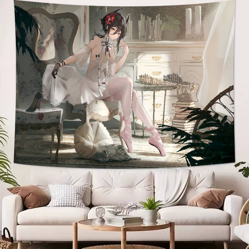 Popular Video Gaming Cool Fashion Arknights Tapestry Popular Room Decoration Wall Tapestry Art Room Home Decor Wall Art Decor