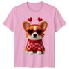 Corgi Dog Valentines Day Unisexs TShirt Unisexs Tee Graphic Unisex Top
