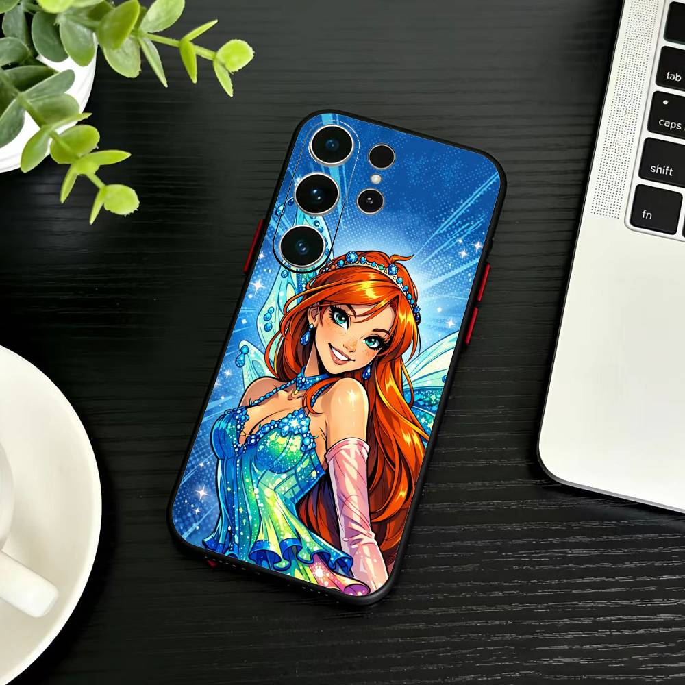 Girl Y-Winx Clubs Phone Case For Samsung S26,S25,S24,S23,S22,S21,S20,Ultra,Plus,FE Black Soft Cover