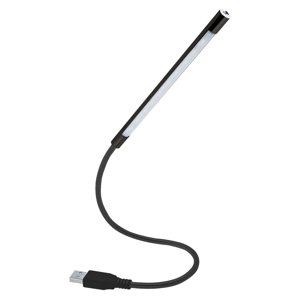 Kaito Denshi USB 5V Touch Switch LED Desk Light, Stepless Dimming, White Illumination, Flexible Arm, Compact, Indoor Stand Light, Reading Lamp,