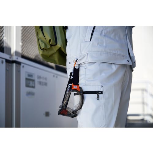 TRUSCO Carabiner Wire Diameter 5mmX50mm D Type Black TKN550BK