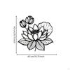 Metal Wall Art Black Silhouette Decor Cutout for Living Room, Bedroom, Entryway Style 1