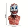 Realistic Blood Double Layer Skull Mask - Full Face Horror Latex Headgear with Movable Mouth for Halloween Cosplay Party Costume