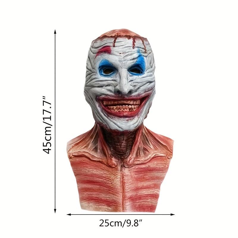 Realistic Blood Double Layer Skull Mask - Full Face Horror Latex Headgear with Movable Mouth for Halloween Cosplay Party Costume