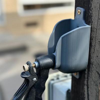 Supporto per ugello per tubo da giardino da parete, robusto, facile da installare, organizer universale per spruzzatore.