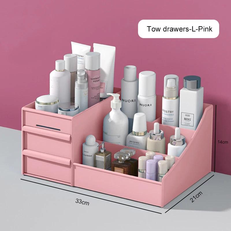 Make-up-Organizer mit großer Kapazität, Badezimmer-Make-up-Aufbewahrungsbox, Damen, Hautpflege, Frisiertisch, Kosmetik, Lippenstift, Beauty Case