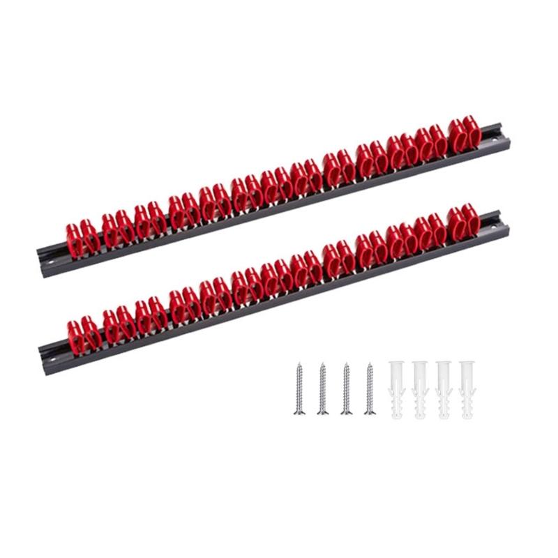 

Convenient Repair Tool Display Shelf Practical Screwdriver Wrench Display Organizer Rail Rack for Garage Workshops