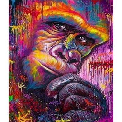 5D DIY Diamond Painting Painted Orangutan Arrangement Diamond Embroidery Full Mosaic Kits Cross Stitch Home Decor Handmade Gifts