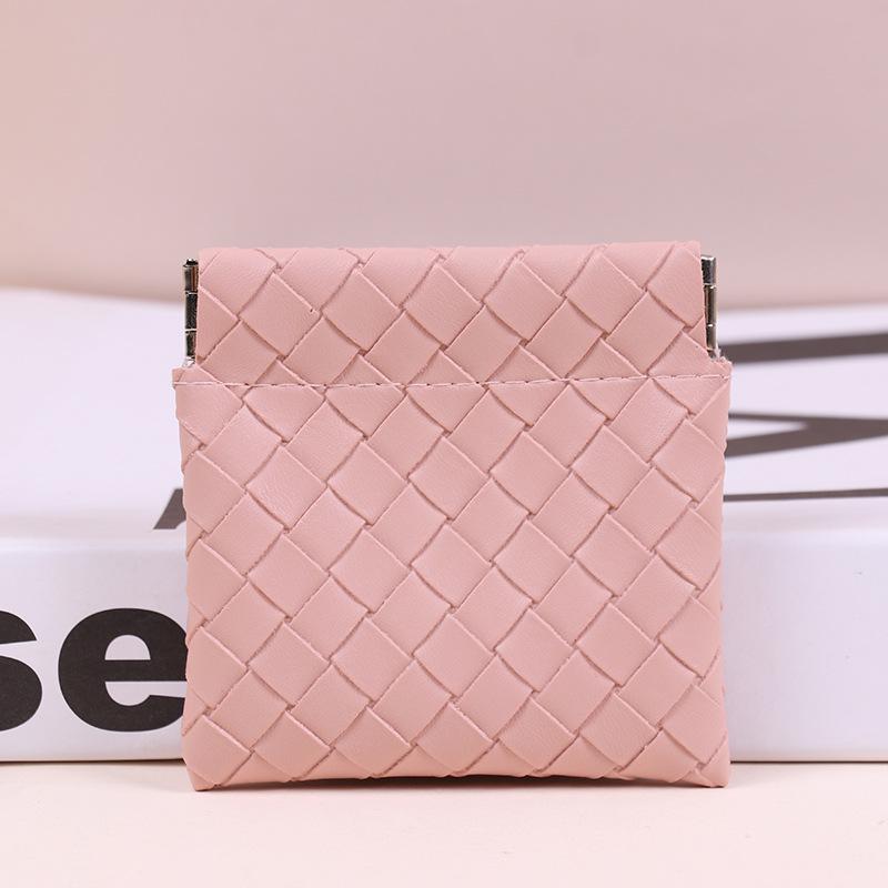 

Portable PU Leather Makeup & Coin Pouch – Waterproof, Snap Closure, Mini Crossbody Bag 14x18 cm розовый