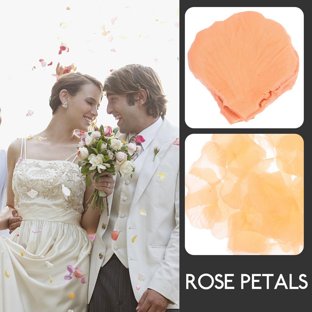 2200 Pcs Wedding Petals Flower Girl Silk Rose Party Favors Table Decorations Decorative Artificial Romantic