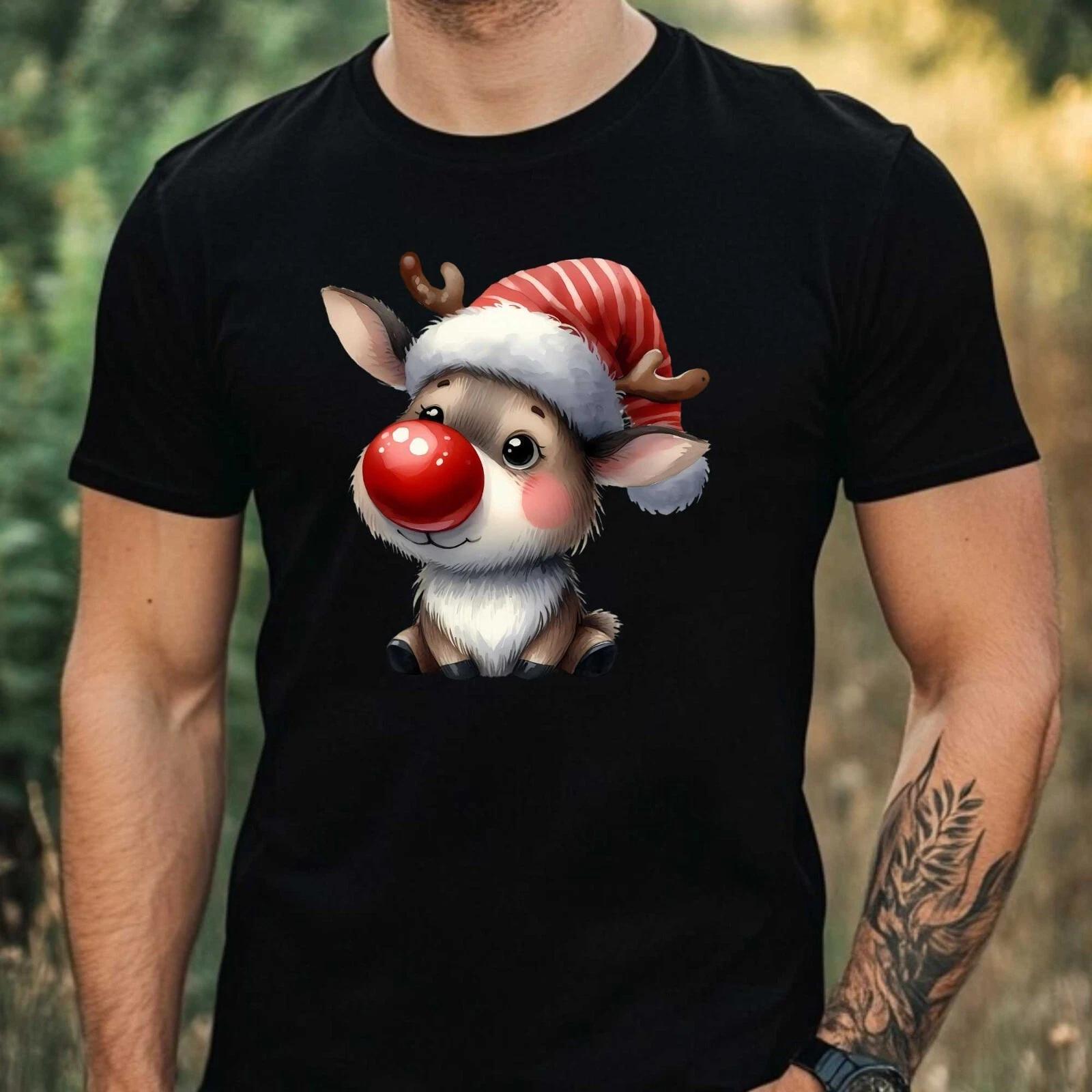 T-Shirt Herren Lustige Weihnachten Motiv Baumwolle Größe XS bis 5XL XXL