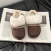 Fashion versatile casual warm cotton slippers 2025 autumn and winter new women's style comfortable versatile slippers