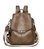 Schoolbag Wholesale 1011 New Large Capacity Women's Leather Texture Women's Backpack Soft Leather Multi-purpose Middle-aged Women's Bag Mother Bag