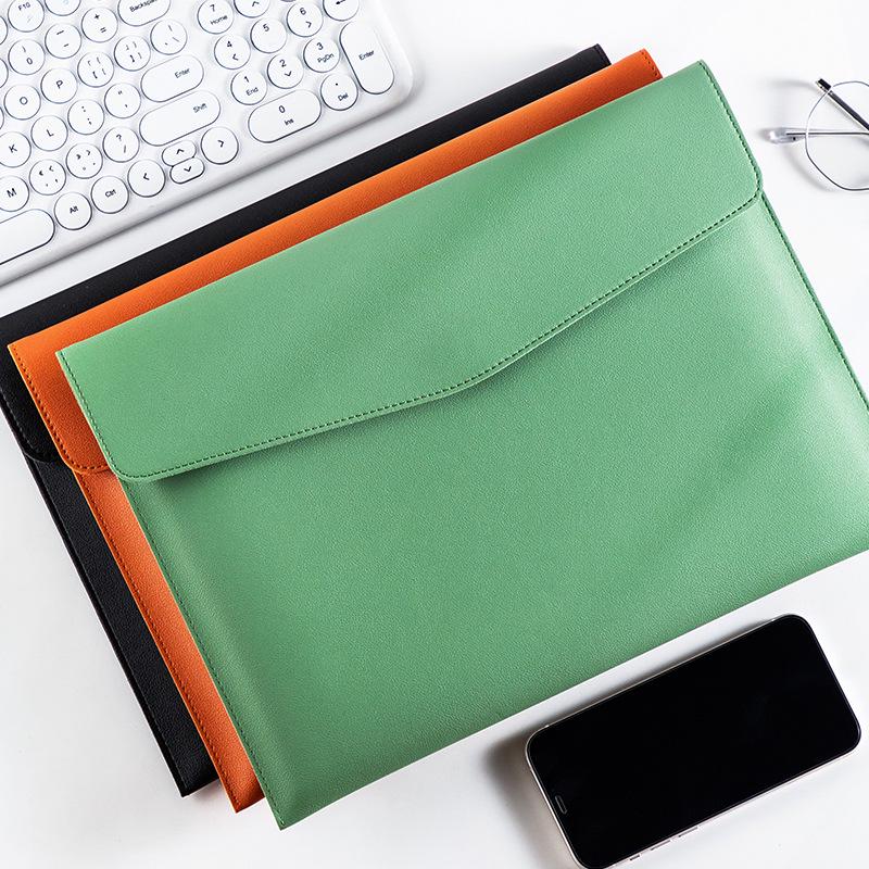 Imitation Leather A4 File Bag: Large Capacity Document Holder, Customizable with Company Logo