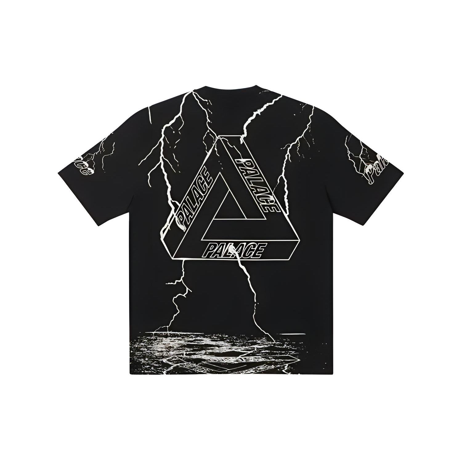 Футболка Palace Tri-Strike, черные топы унисекс P21TS128 XL