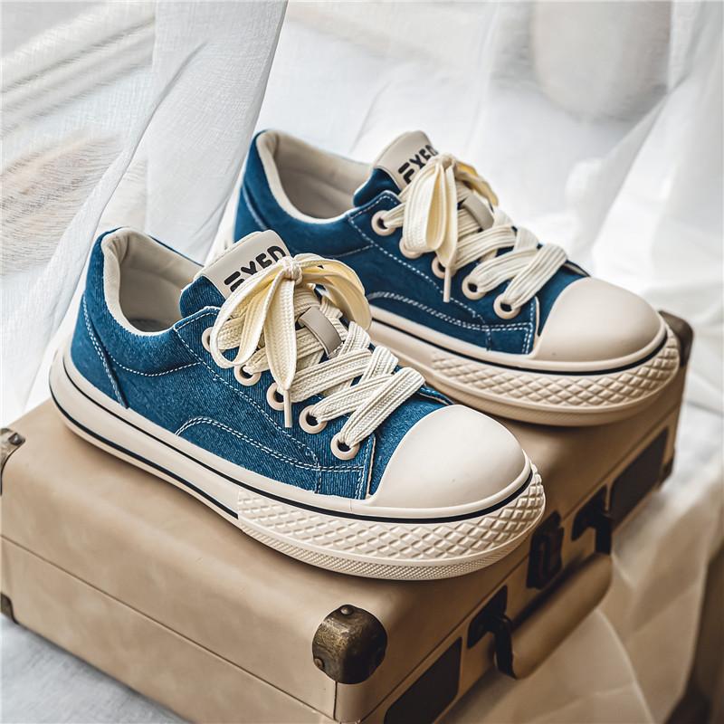 

Fashion Fashionable Blue Men s Canvas Shoes Design Vulcanized Sneakers Men Original Canvas Man Casual Sneakers Platform zapatos de lona 39