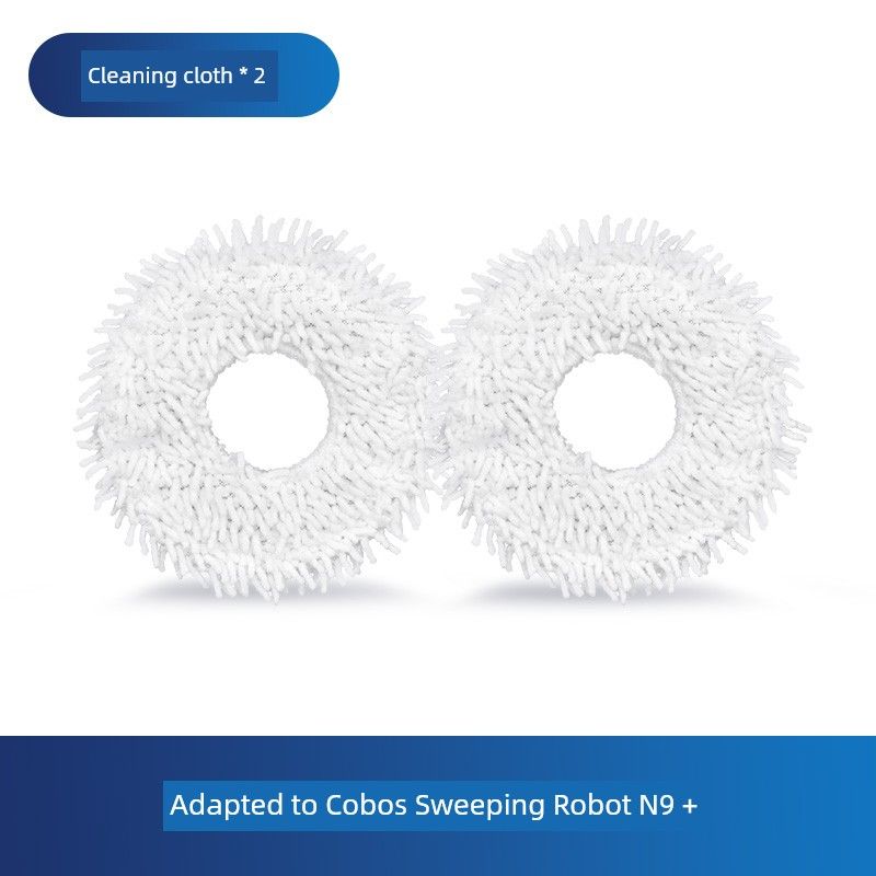 

Original Accessories | Suitable for Ecovacs Sweeping Robot Cleaning Cloth Dedicated to Dibao X1/T10/ [Original] 2 Pieces of N9+/K10/K20 Cleaning Rags