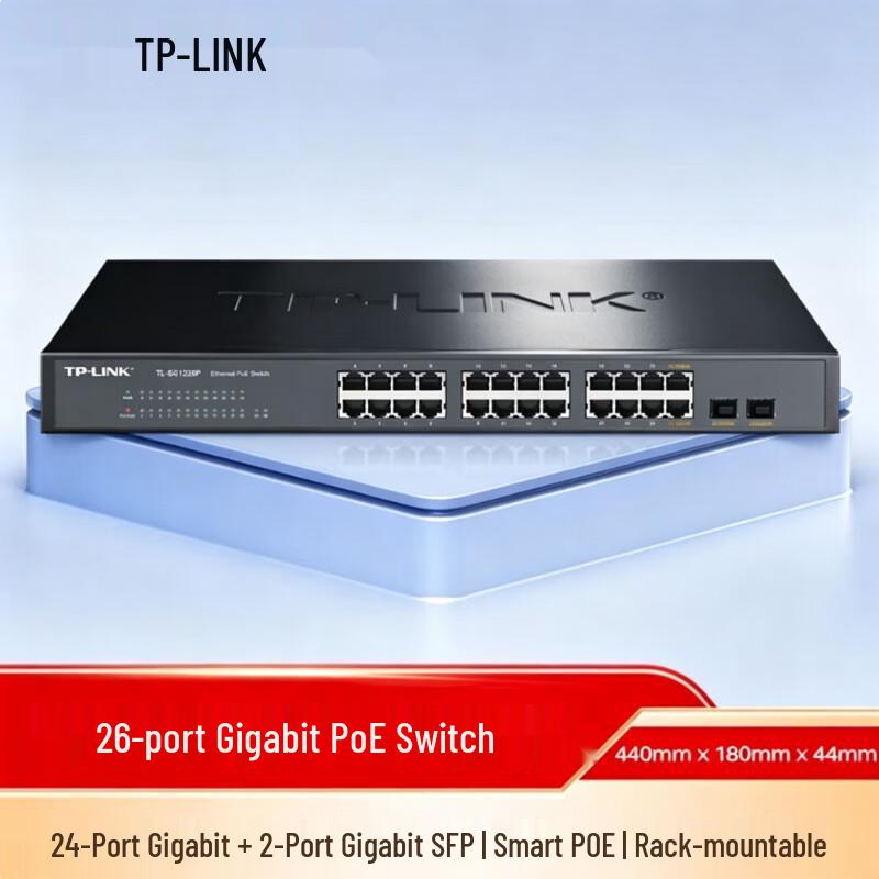 Tp-Link TL-SG1226P 24-Port Full Gigabit PoE+ Switch