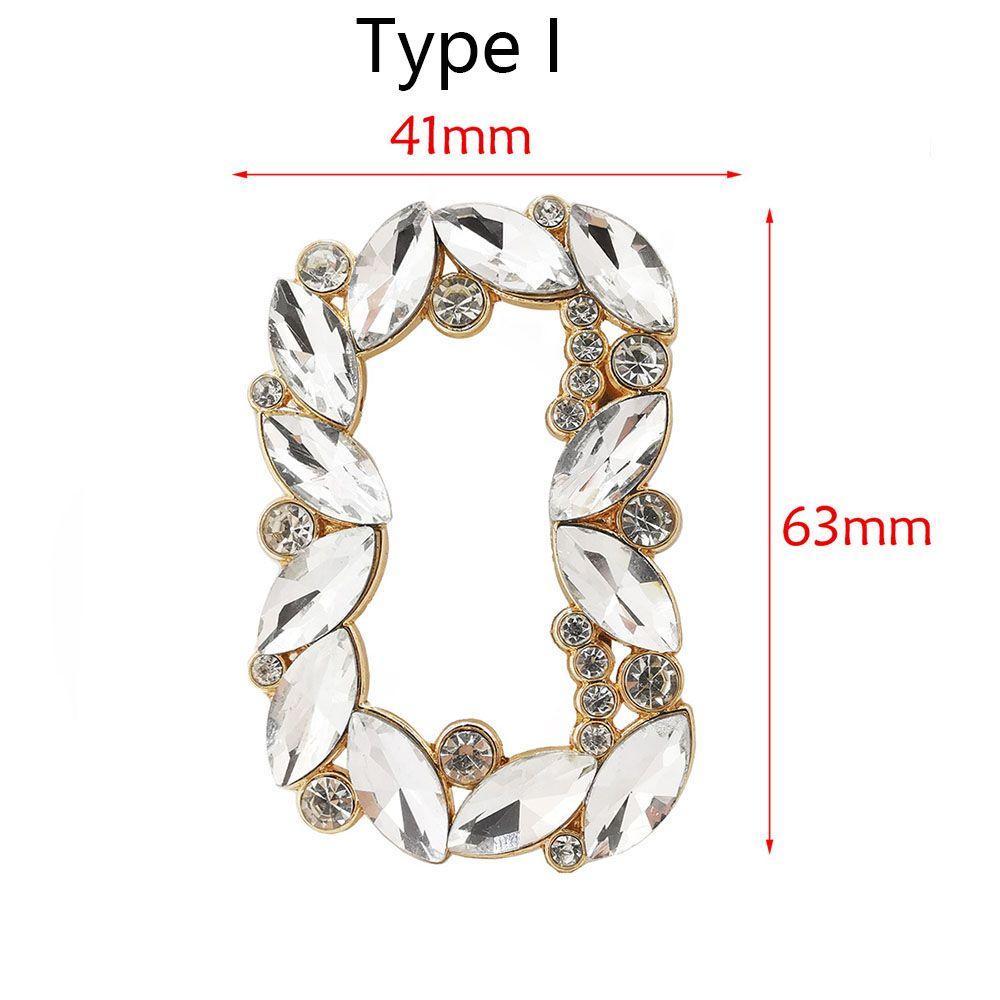 1PC European Fashion Crystal Shoe Clip Transformation Style Women's Shoes Decorations Rhinestone Charm Clothing Collocation