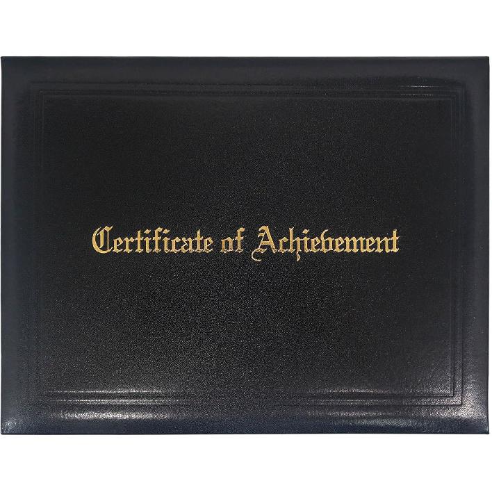 GraduationMall Appreciation Certificate Holder 8.5x11 Padded Awards Certificates Cover Protector with l  Certificate of Appreciation  for Students Achievement